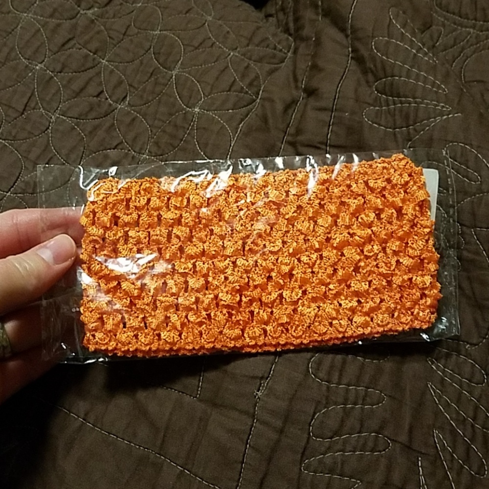 NEW orange headband / tutu waistband